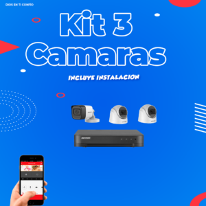 Kit 3 cámaras full hd